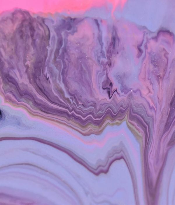 Abstract violet waves representing calm movement and flow